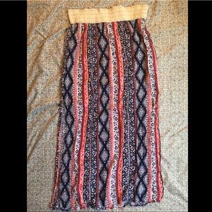 floor length maxi skirt